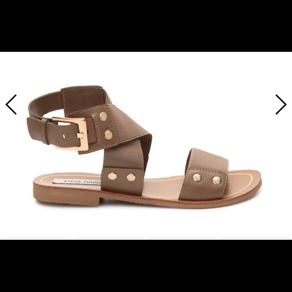 Steve Madden Cidnie Taupe Gladiator Sandal.